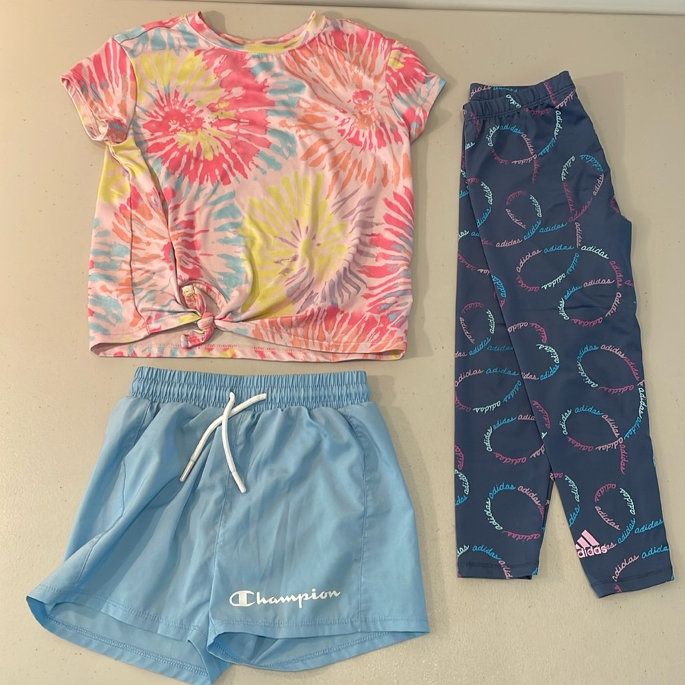 Mixed Bundle Lot of Toddler Girls Athletic Wear (3 pieces), Size 4